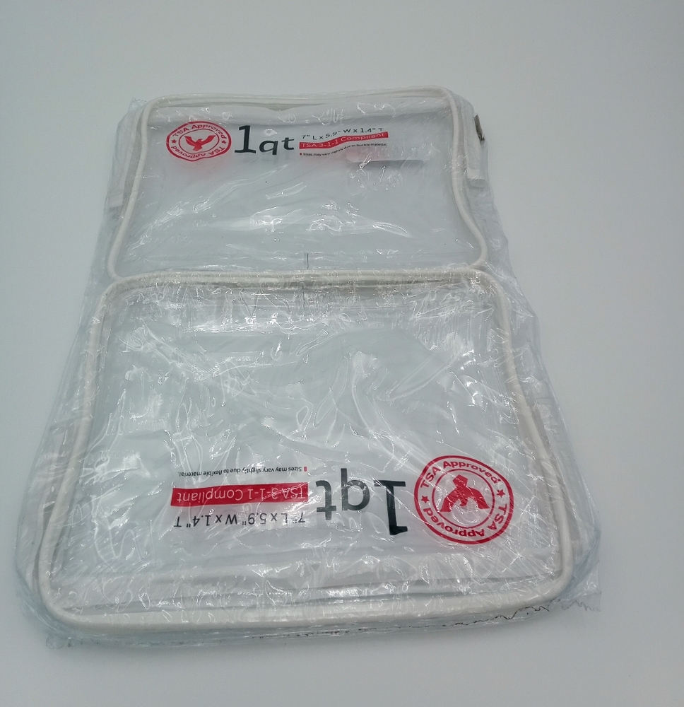 TSA Approved Zipper Bags For Carryone Or Suitcase. NWT